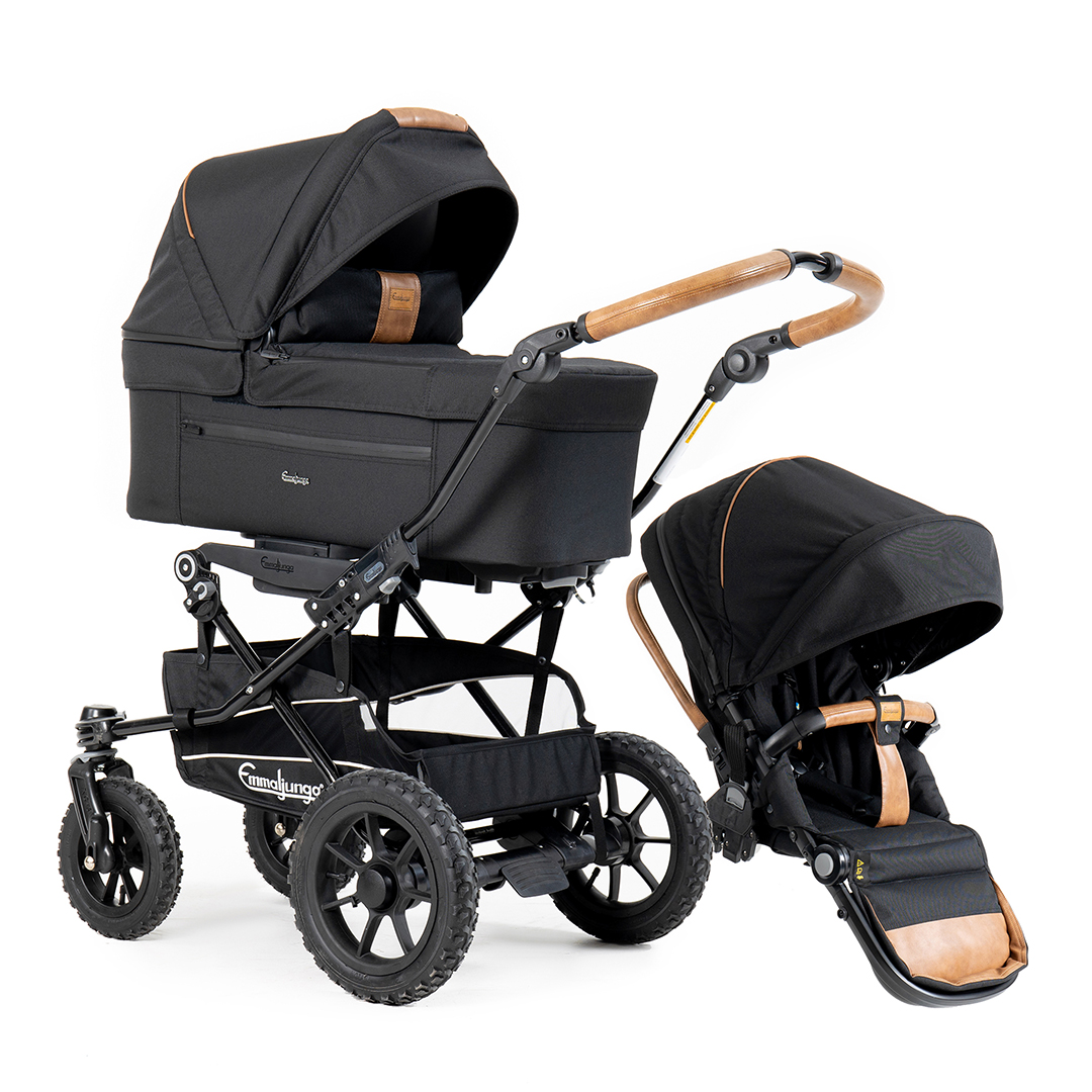 Emmaljunga Alu S barnevogn Ergo Outdoor Svart