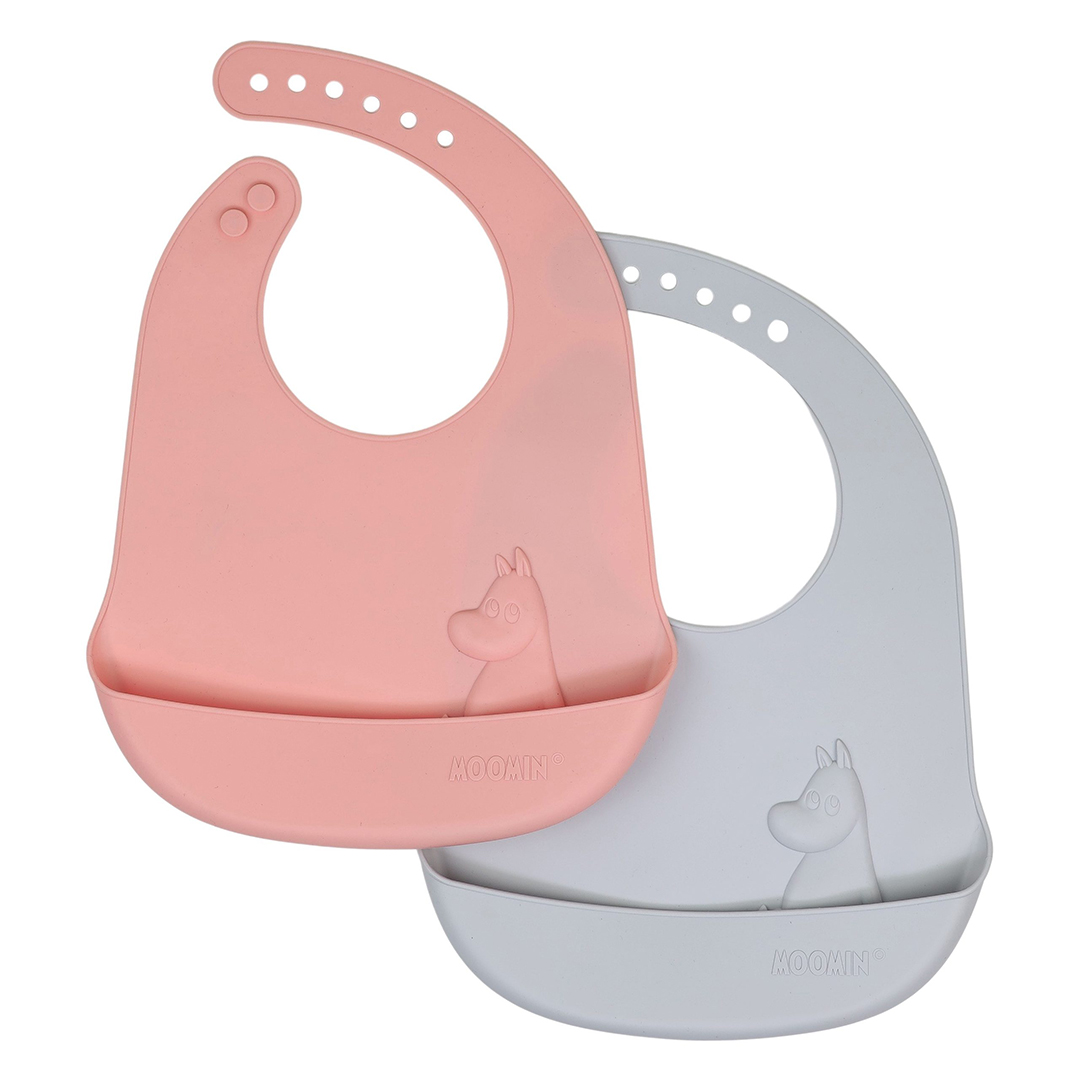 Right Start Mummi-smekker i silikon Easy Grey & Lovely Pink
