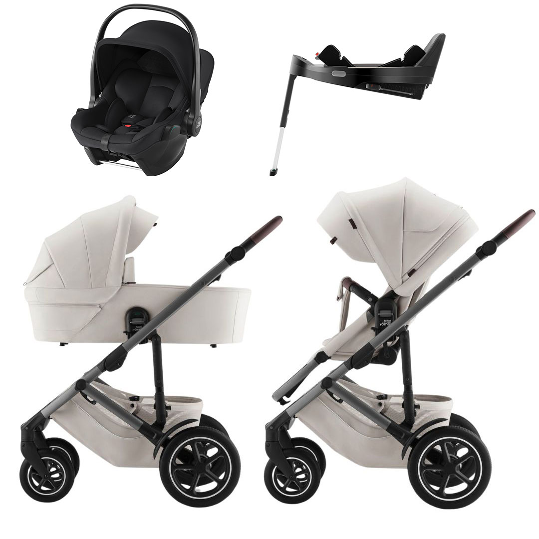 Britax Smile 5Z Soft Taupe + Core barnevognpakke