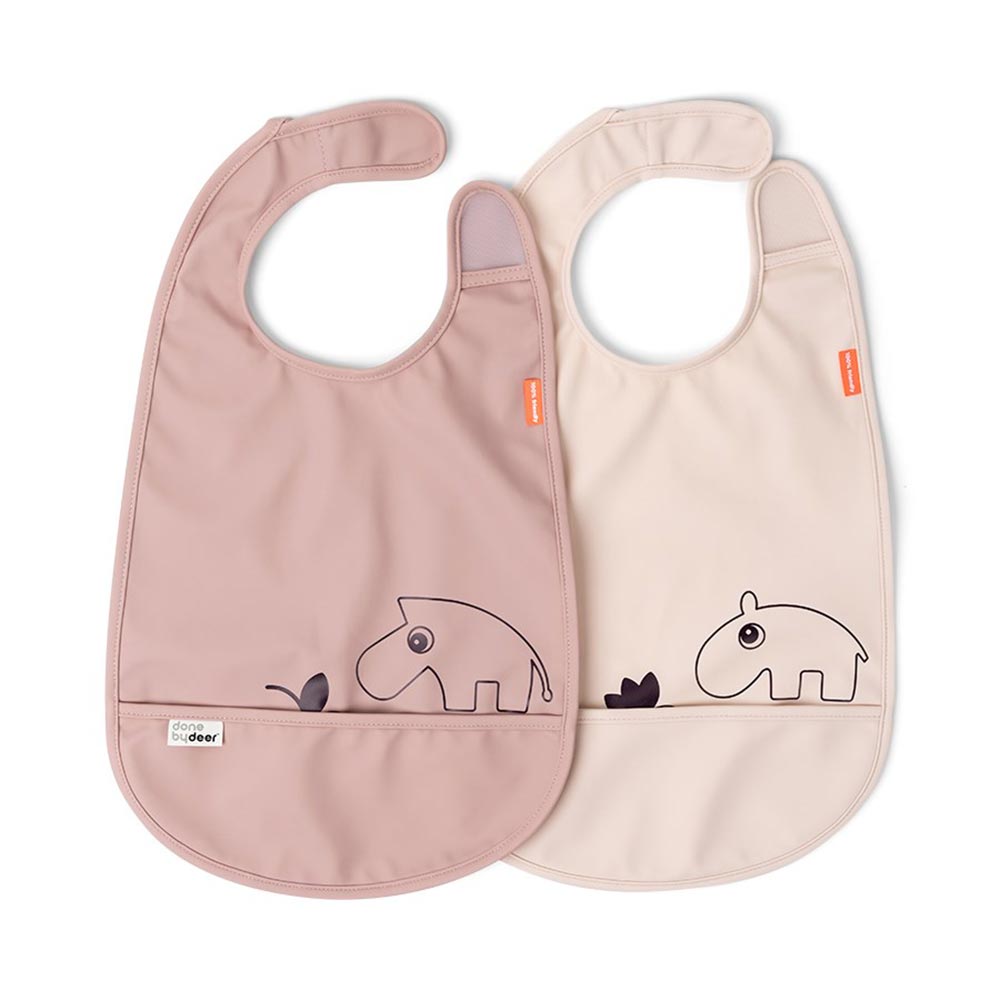 Done by Deer bib 2-pakning Deer friends Powder