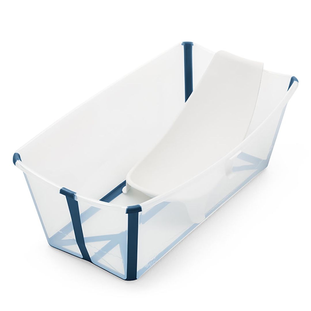 Stokke badekar Flexi badebunt nyfødtstøtte Transparent Blå