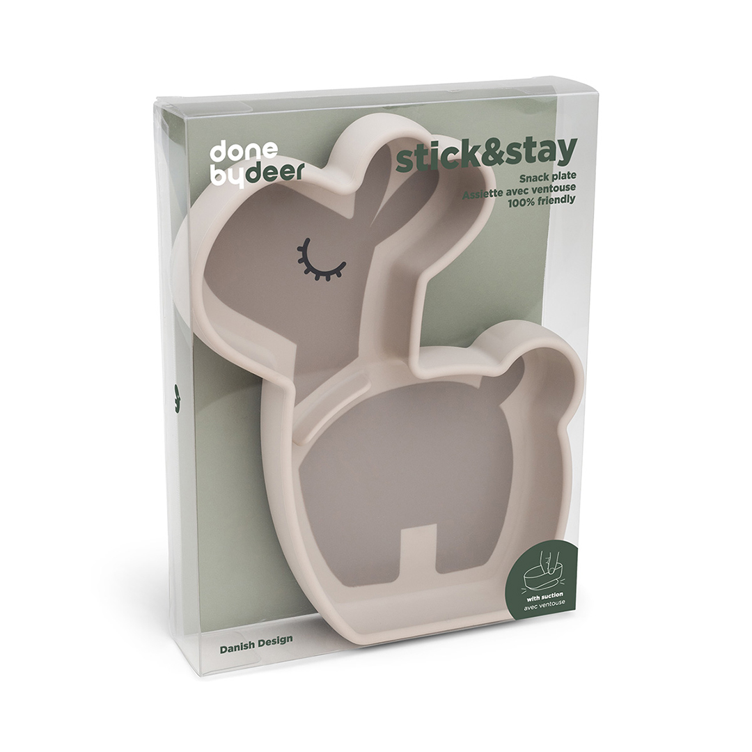 Utført av Deer Stick&Stay snackplate Lalee Sand