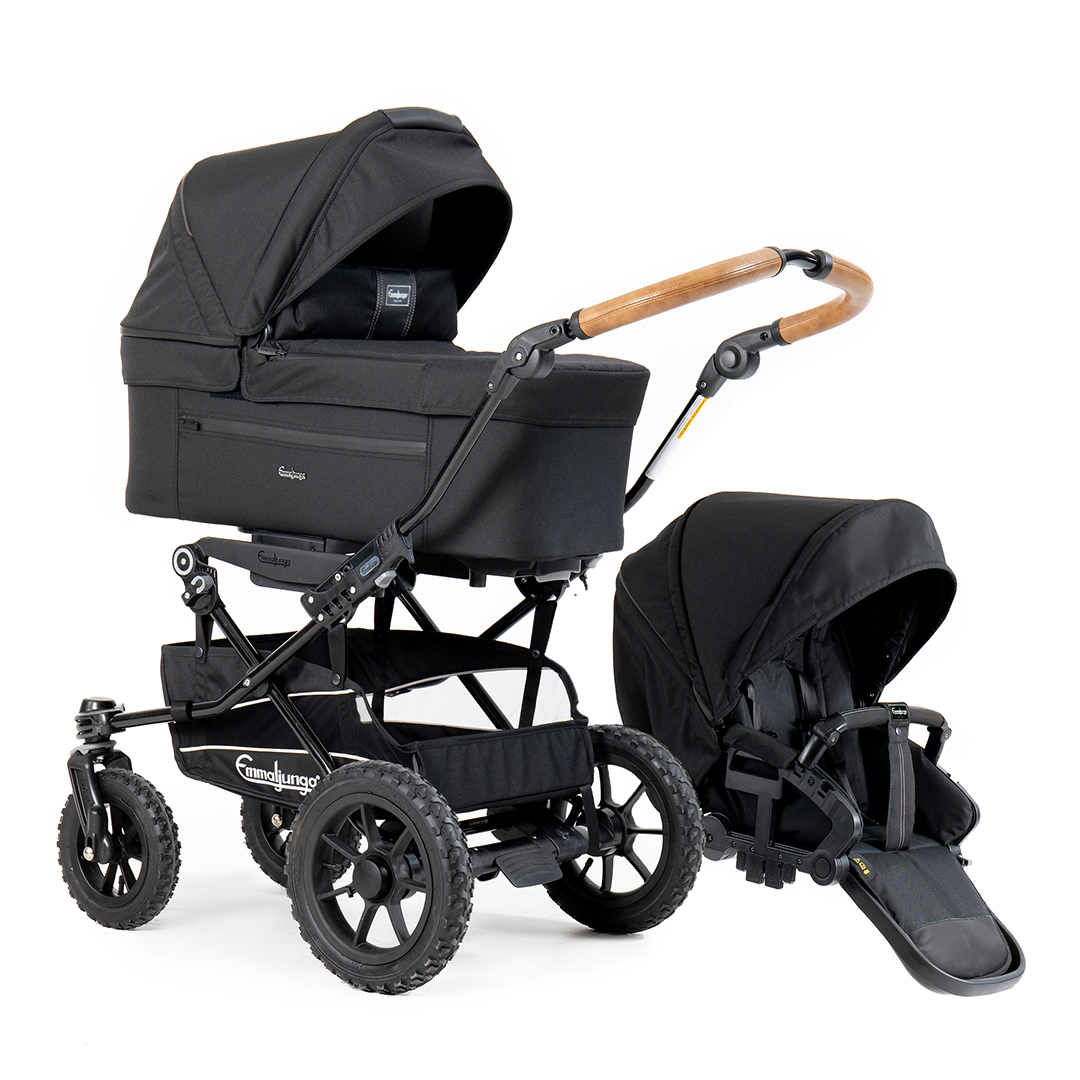 Emmaljunga Alu S barnevogn Flat All Black