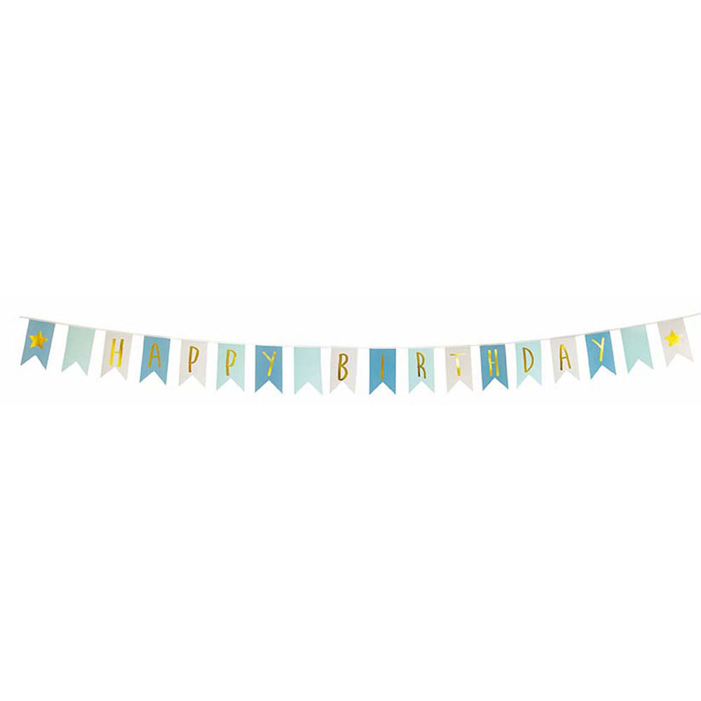 JaBaDaBaDo Pennant gratulerer med dagen blå