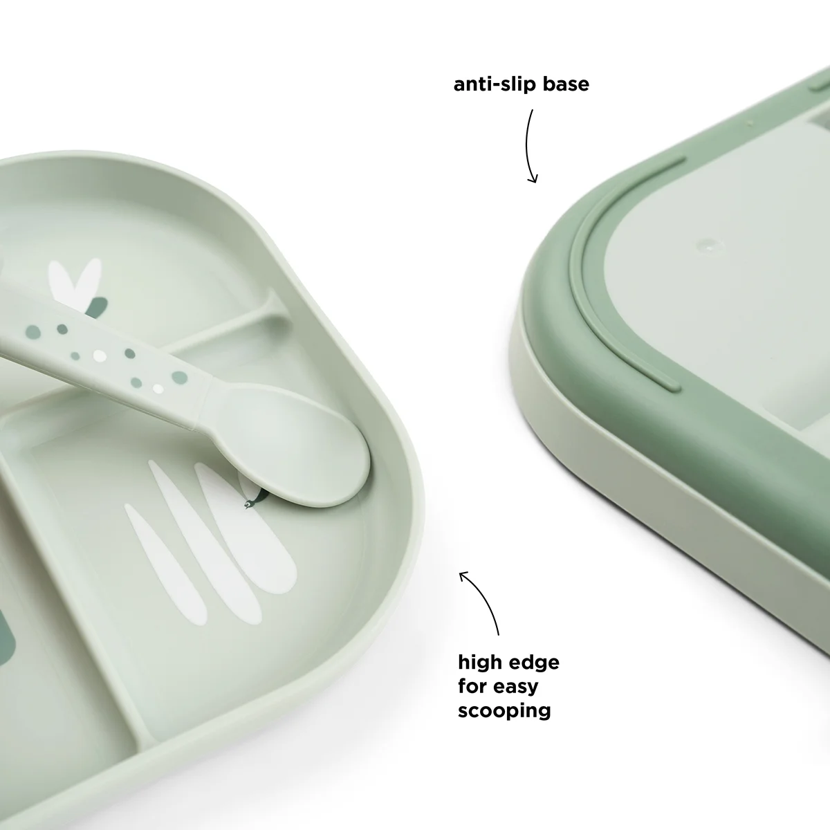 Utført av Deer Foodie plate med kupé Croco Green