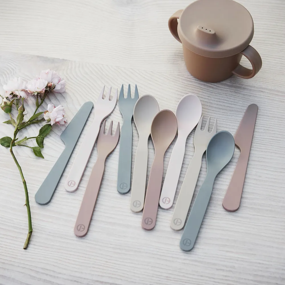 Elodie Baby-bestikk Pebble Green