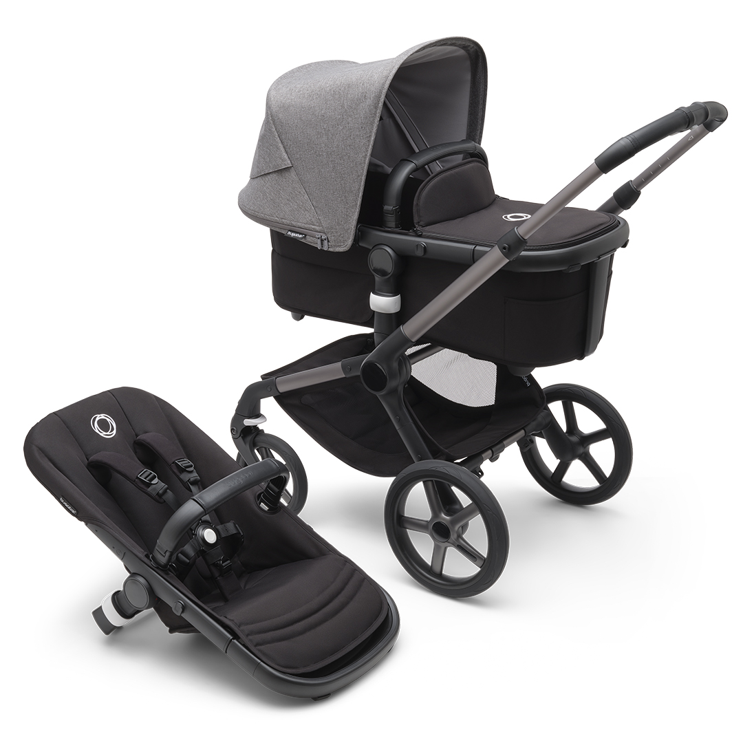 Bugaboo Fox 5 barnevogn Gråmelert