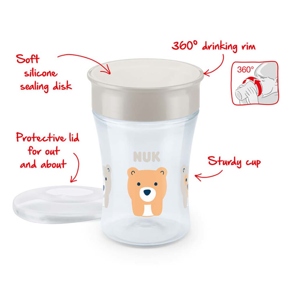 NUK Evolution Magic Mini Mug 230 ml rød