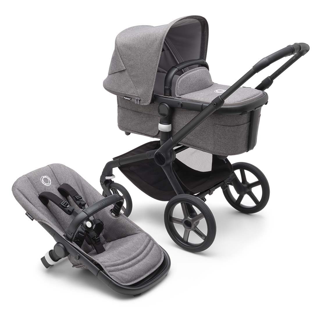 Bugaboo Fox 5 Barnevogn Svart/Grå Melange