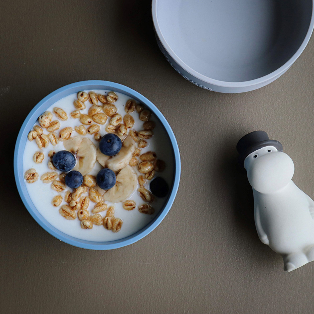 Right Start Mummiskål med sugekopp Easy Grey