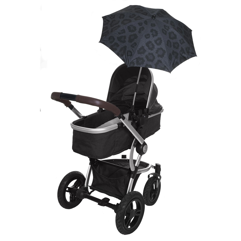 Fresh Kid Parasol barnevogn Leopard Svart