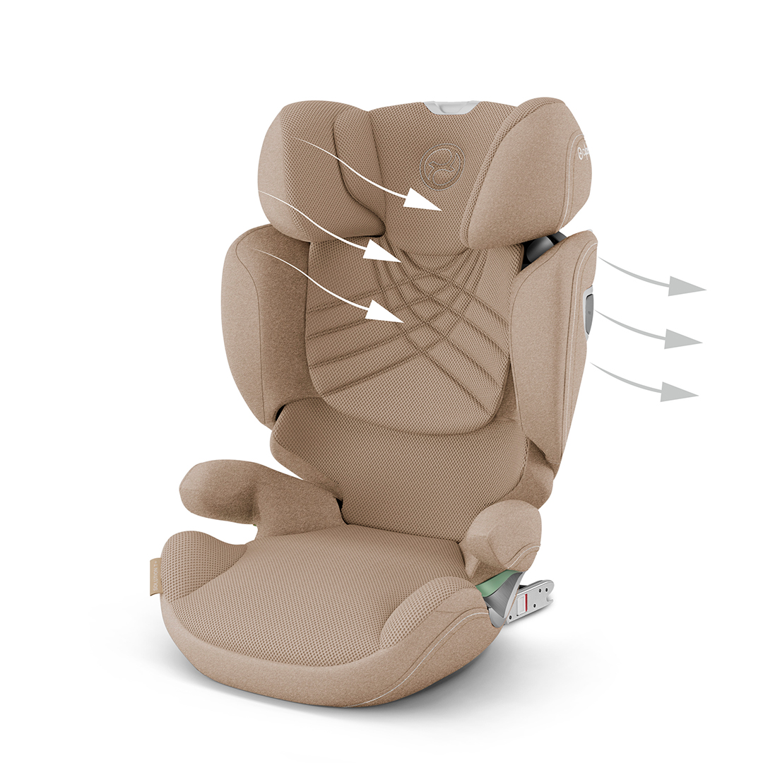 Cybex Solution T i-Fix barnesete Cozy Beige Plus