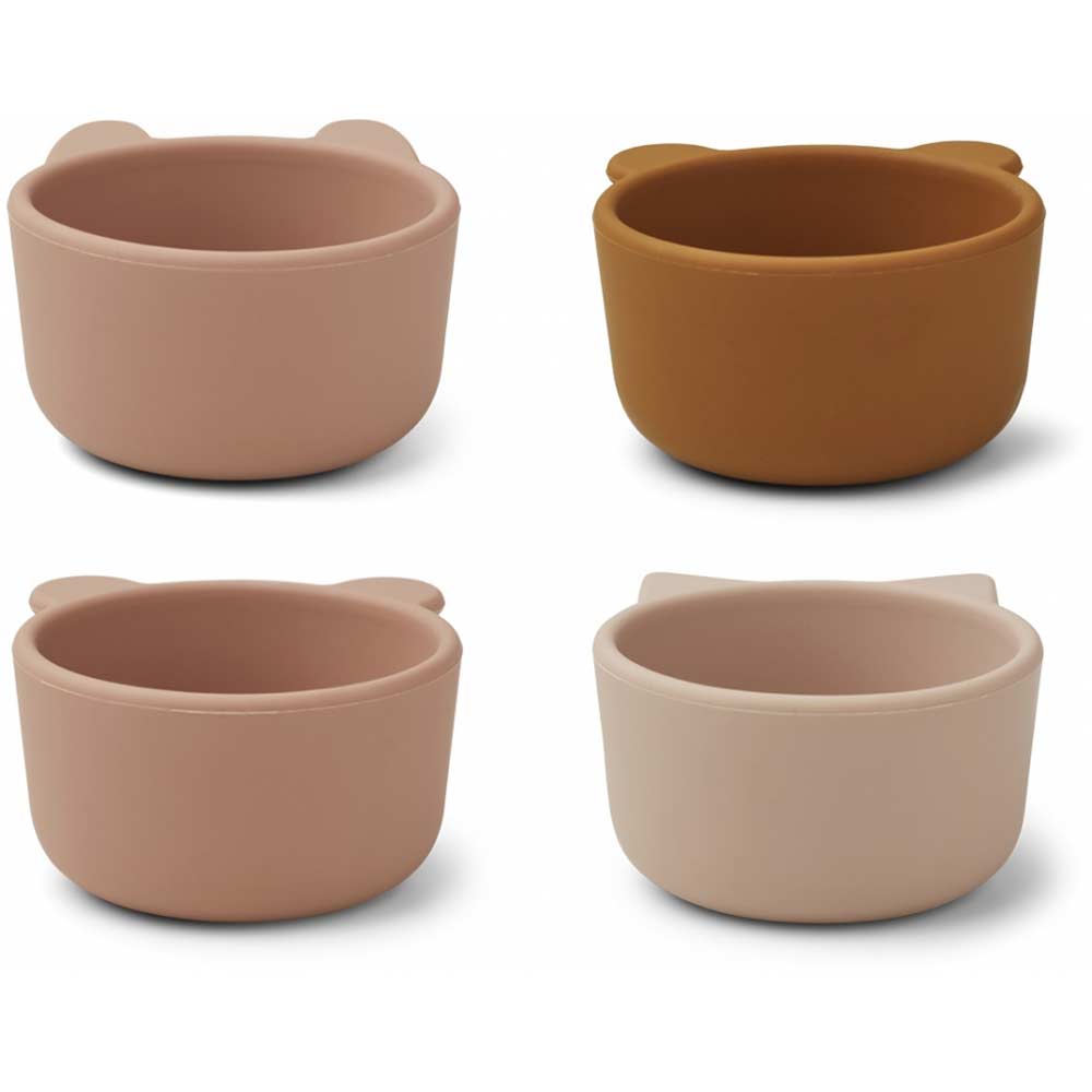 Liewood Malene silikonskåler 4-p Rose multi mix