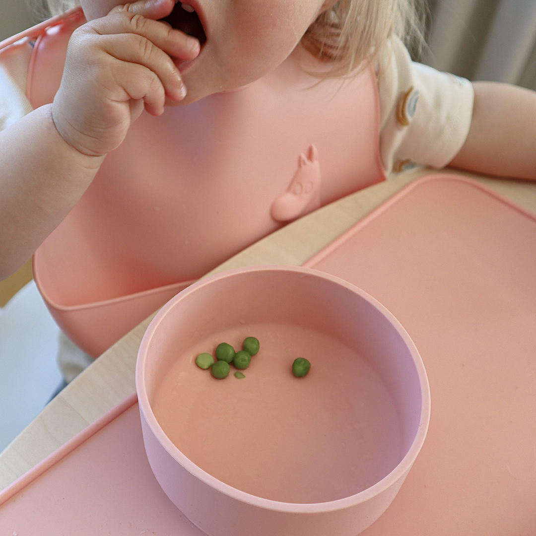 Right Start Mummi-smekker i silikon Easy Grey & Lovely Pink