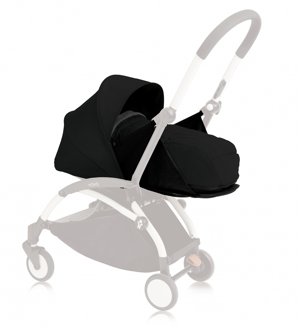 Babyzen YOYO+ Farget polstring med liggedel 0+ Svart