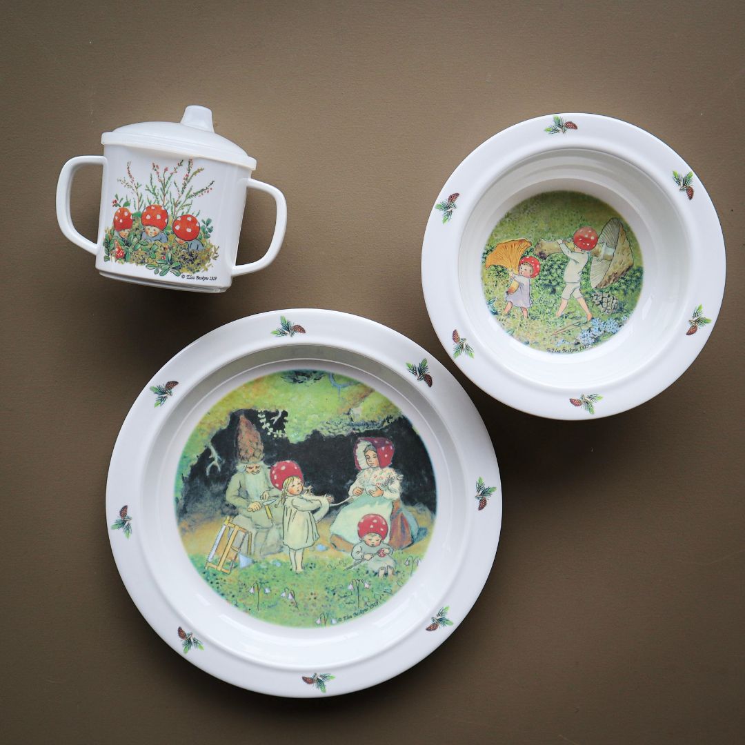 Right Start Elsa Beskow Tomebarnen, barneservise, 3-delt