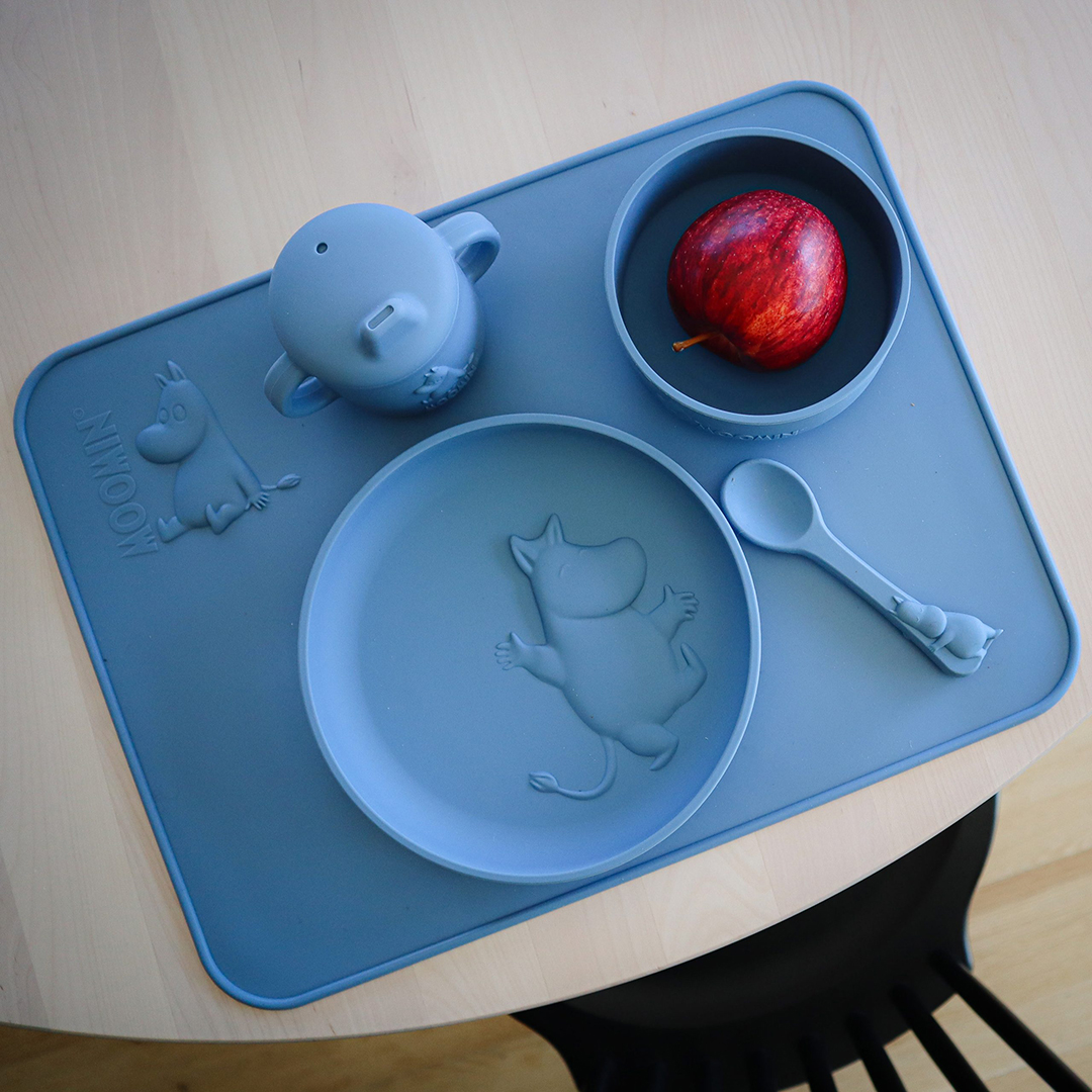 Right Start Mummiskål med sugekopp Easy Grey