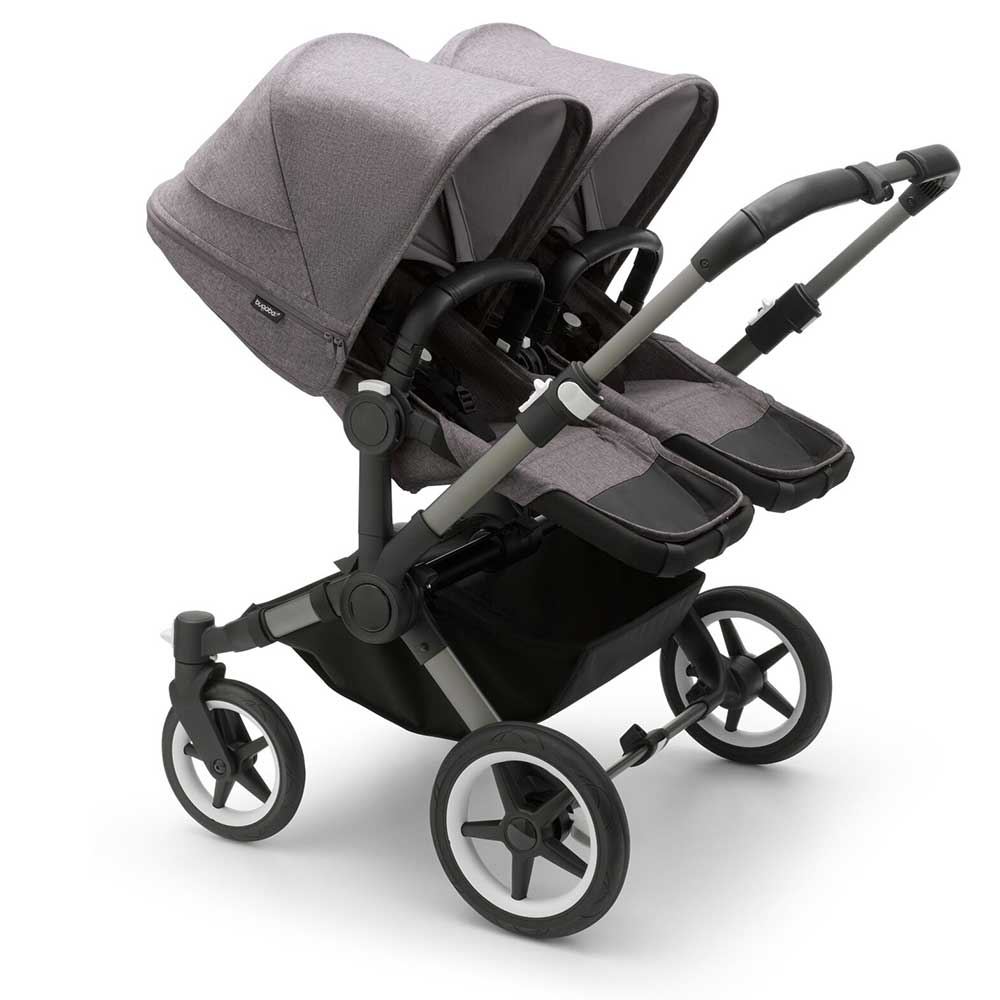 Bugaboo Donkey 5 tvillingvogn gråmelert
