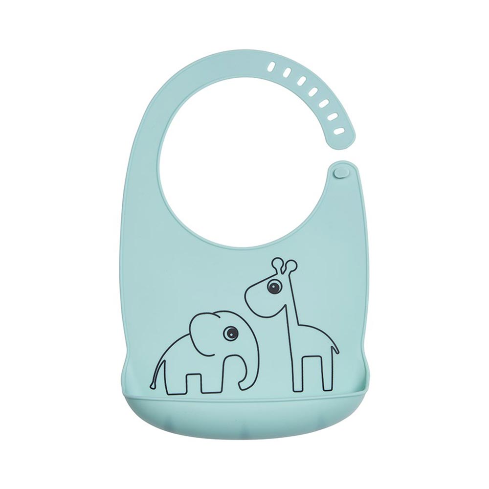 Utført av Deer bib silikon Elphee & Raffi Blue