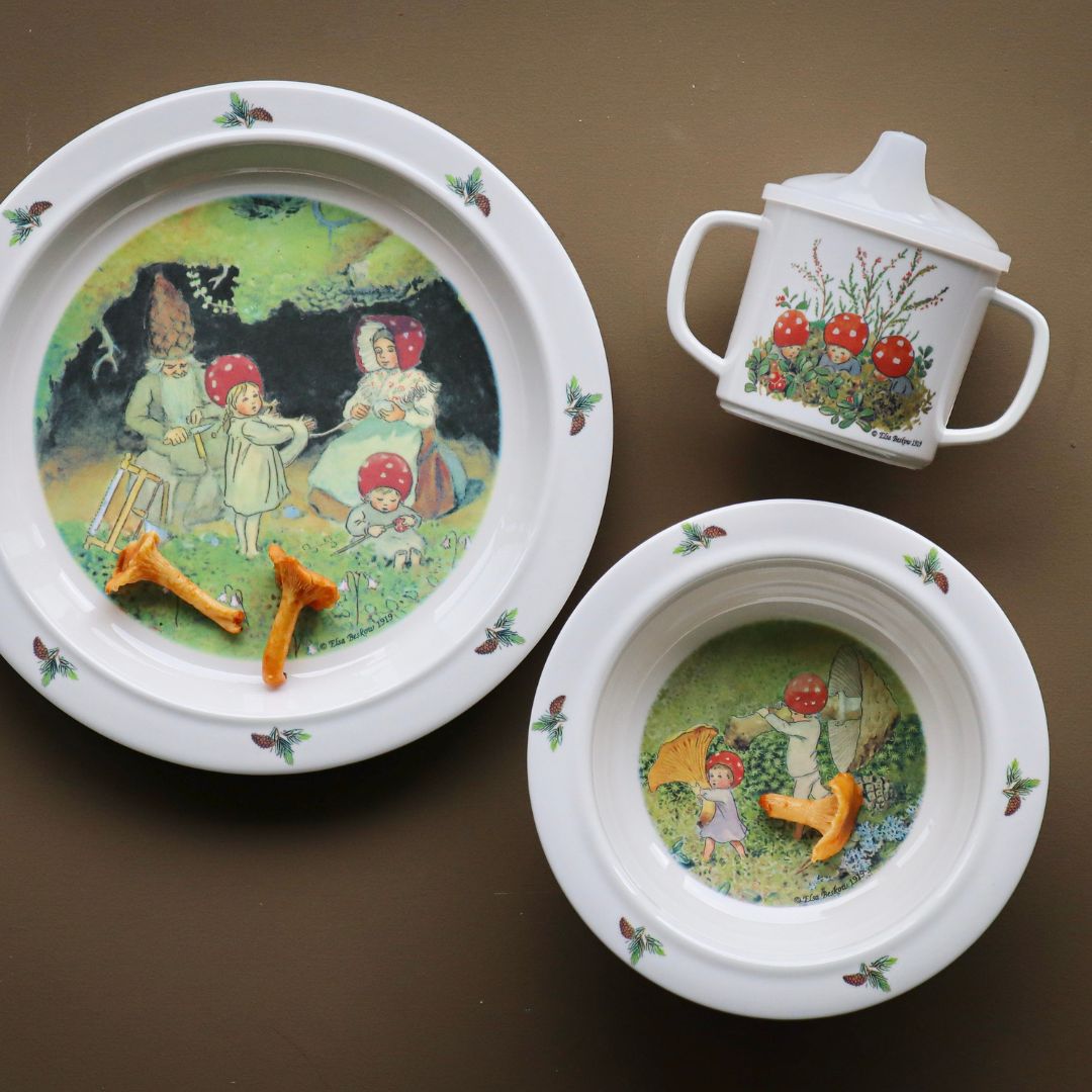 Right Start Elsa Beskow Tomebarnen, barneservise, 3-delt