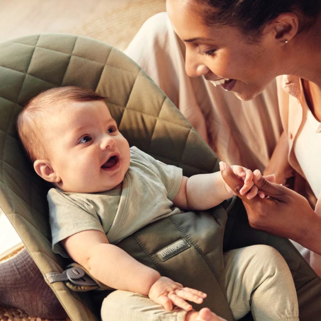 Babybjörn Babysitter Bliss Cotton Woven mørkegrønn