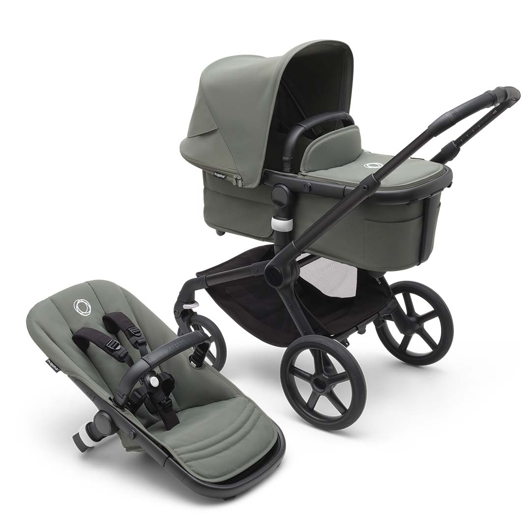 Bugaboo Fox 5 barnevogn svart/skogsgrønn