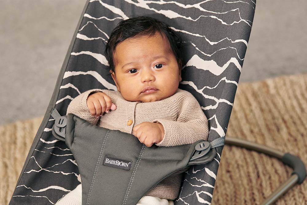 Babybjörn Babysitter Bliss Bomull Antracitt/Landskapstrykk