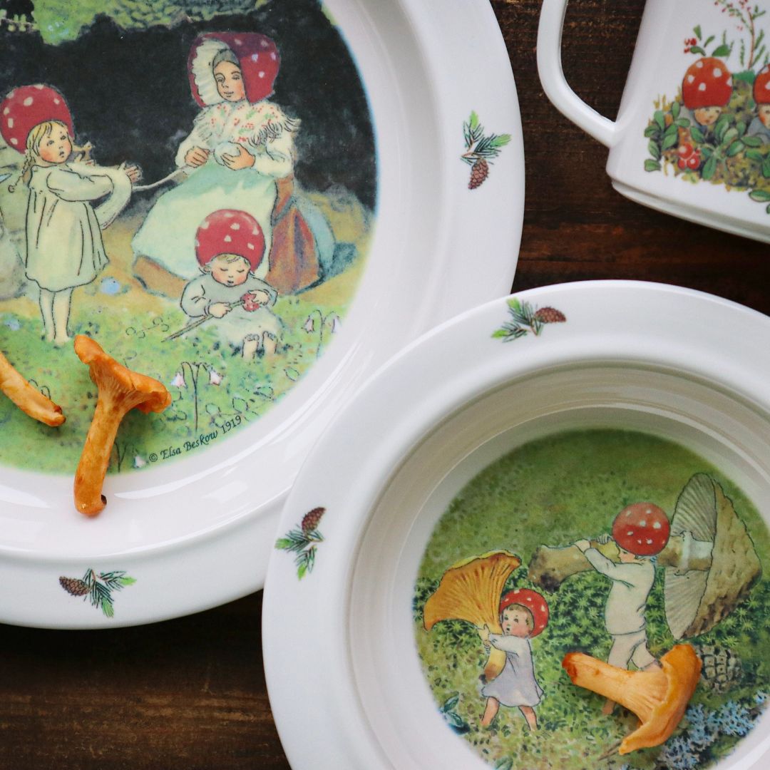 Right Start Elsa Beskow Tomebarnen, barneservise, 3-delt